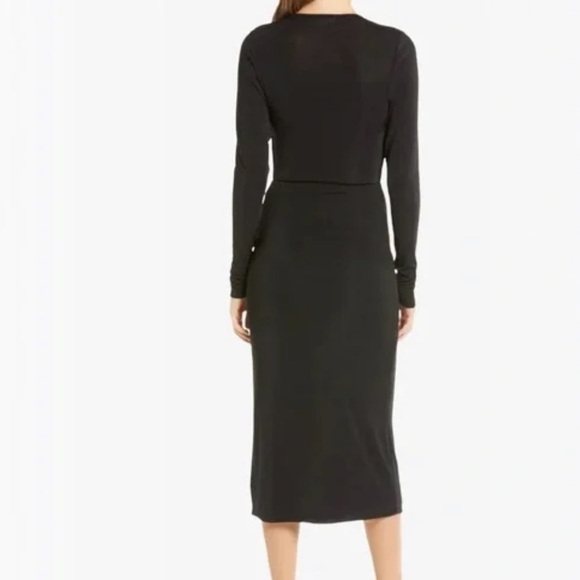 Good American SHIMMER WRAP DRESS size 1 small - Picture 2 of 11